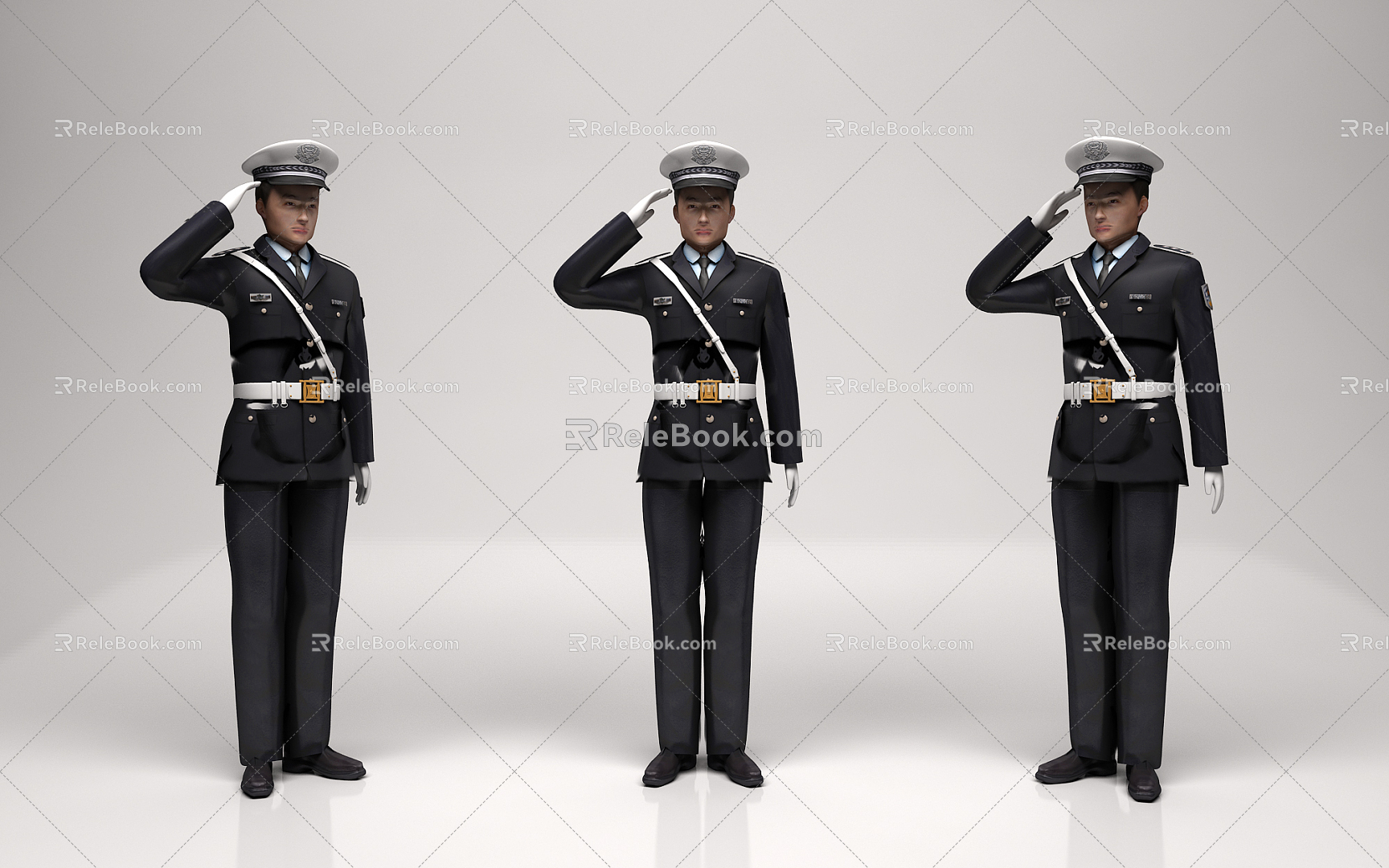 Modern Man Police Modern Police Traffic Police Modern Traffic Police Landscape Military Man Modern Military Man model