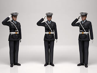 Modern Man Police Modern Police Traffic Police Modern Traffic Police Landscape Military Man Modern Military Man 3d model