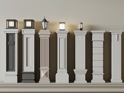 Column Wall Column model