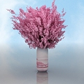 Pin-in point dp point cherry blossom punch-in photo 3d model