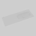 White Countertop Washbasin With Modern Sleek Design And Smooth Surface