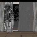 Silent curtains. 3d model