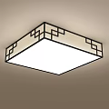 Modern Ceiling Lights With Chinese Pattern Square And Round Design Styles 3d model