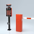 License plate recognition integrated machine 3d model