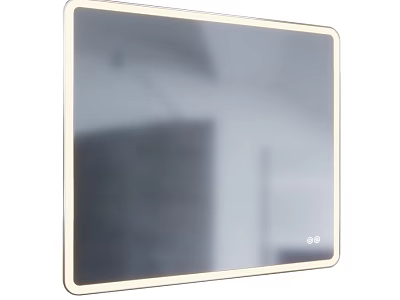 Elegant Contemporary Bathroom Washbasin With Illuminated Mirror And Sleek Frame 3d model