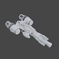 Futuristic Sci Fi Fighter Jet With Twin Engines And Metallic Exterior Design