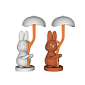 Modern rabbit lamp combination 3d model