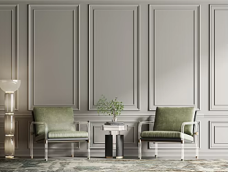 Modern Casual Sofa Combination Italy Milo Bill of Lading Chair 3d model
