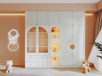Children's Wardrobe Modern Wardrobe 3d model