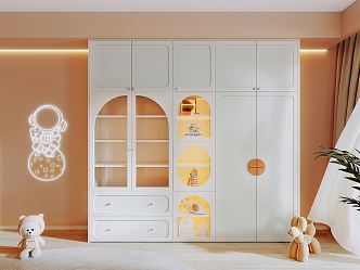 Children's Wardrobe Modern Wardrobe 3d model