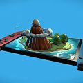 Modern Game Machine 3d model