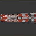 Modern Spaceship Spacecraft 3d model