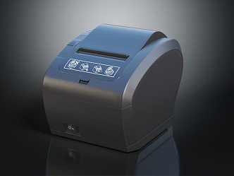 Modern Printer Bill Printer Label Printer 3d model