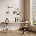 13 modern desk chair decoration 3d model