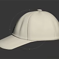 White Baseball Cap With Green Circular Logo And Stylish Casual Design
