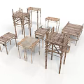 Handcrafted Wooden Furniture With Various Designs And Natural Wood Structures