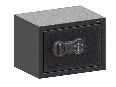 Black Commercial Security Safe With Combination Lock For Business Storage 3d model
