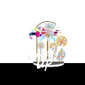 Colorful Cheer Up Decorative Pinwheel With Multiple Wheels And White Base
