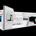 batMEDIA Exhibition Stand Design With Digital Screens And Information Panels