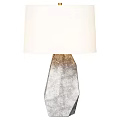 Modern Table Lamp With White Cylindrical Lampsh 3d model