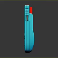 Blue And Red Computer Portable Power Bank With USB Charging Port And Barcode Label