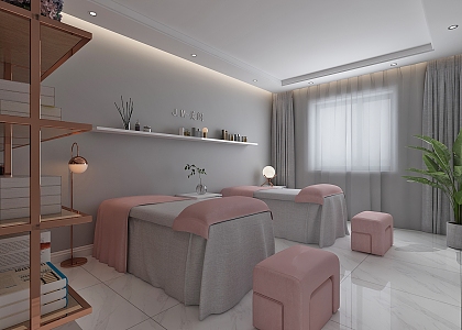 Beauty spa shop rooms 3d model