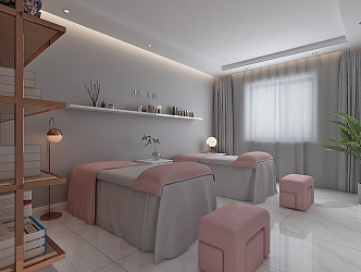 Beauty spa shop rooms 3d model