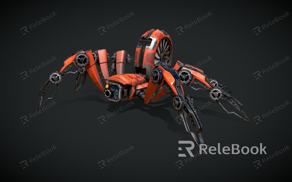 machine spider machine monster robot sci-fi weapon model