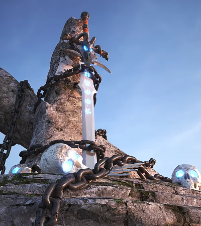 Modern Sword Weapons 3d model Modern Sword Weapons 3d model