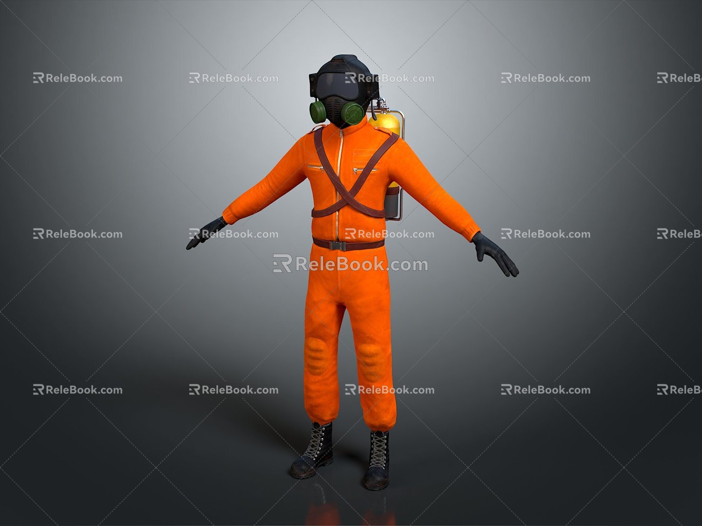 Gas Mask Science Fiction Gas Mask Gas Mask Respirator Breathing Mask Biochemical Mask Science Fiction Mask 3d model