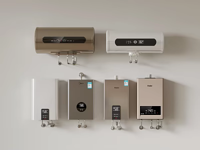 Modern Wall Mounted Daily Use Appliances In Various Styles For Home Use 3d model
