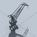 Durable Heavy Duty Industrial Crane With Extended Boom Metal Stabilizers And Structural Frame
