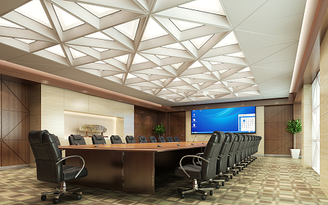 Modern Conference Room 3d model