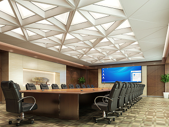 Modern Conference Room 3d model