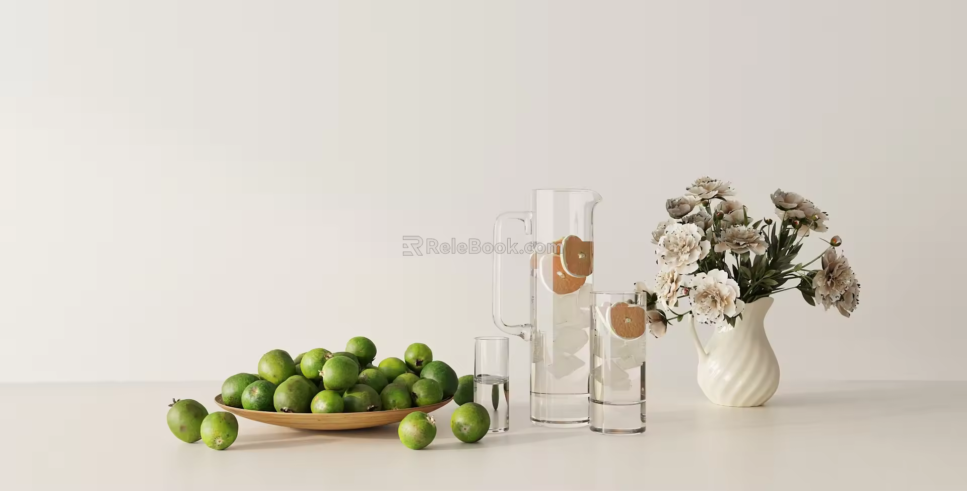 Modern ornaments combination 3d model