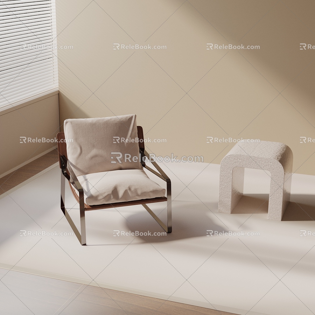 modern leisure chair 3d model