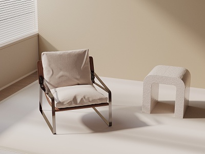 modern leisure chair 3d model