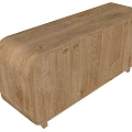 Wooden TV Stand with Light Wood Finish Simple Design and Cabinet Doors