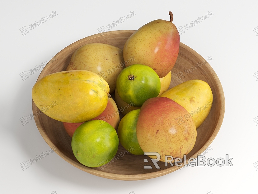 Modern Fruit Sydney Mango Orange Pear Fruit Plate model