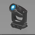 Professional LED Moving Head Stage Light with Blue Beam and Black Housing