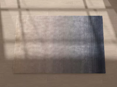 Square Rug With Gradient Color And Soft Texture Under Natural Light 3d model