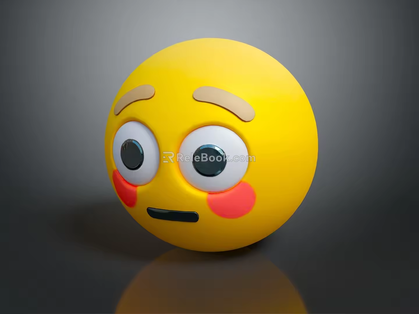 Expression package WeChat expression package cartoon expression cartoon face emoticon Yan text 3d model