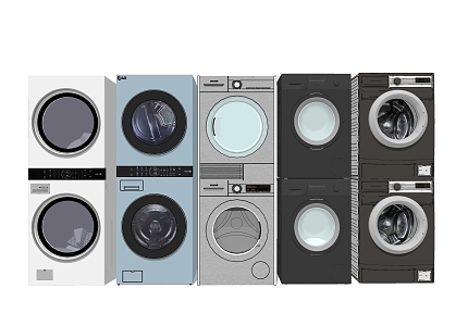 Washer Dryer 3d model