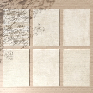 Cream wind carpet 3d model