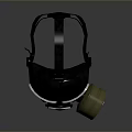 Protective Gas Mask For Daily Safety With Filter And Clear Lens