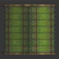 Traditional Outdoor Camping Tent With Crossed Bamboo Poles And Green Canopy Design