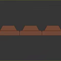 Delicious Orange Chocolate Bar With Square Blocks And Patterned Surface