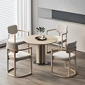 Modern Negotiation Table and Chair Leisure Table and Chair 3d model