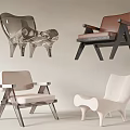 Modern Accent Chairs With Diverse Designs And Neutral Colors For Home Decor