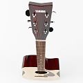 Acoustic Wooden Guitar With Natural Finish Classic Design And Smooth Body Details